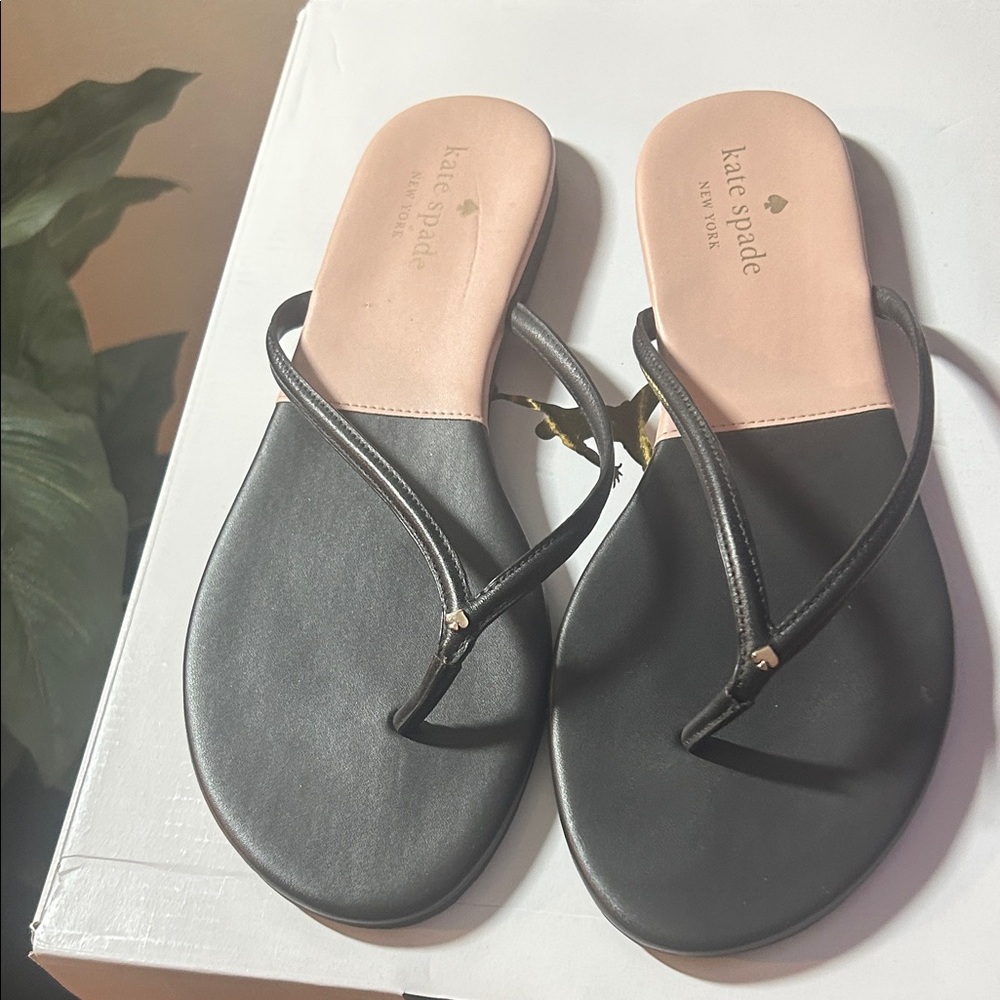 Kate Spade Black and Tan Women's Sandals - Picture 2 of 3